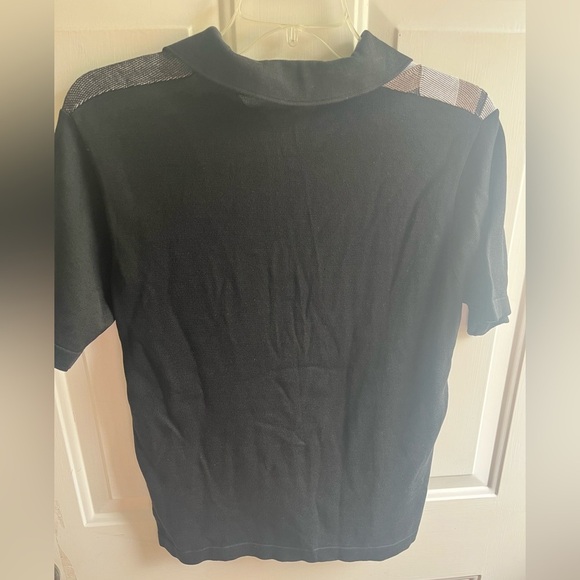 Versace Classic‎ Men’s Tight Knit Classic Retro Pattern 1/4 Zip Polo Medium - Picture 7 of 7